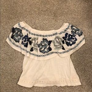 Free People off she shoulder top